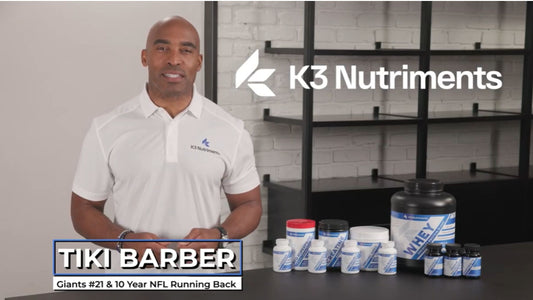 Tiki Barber Partners with K3 Nutriments to Promote Health and Wellness