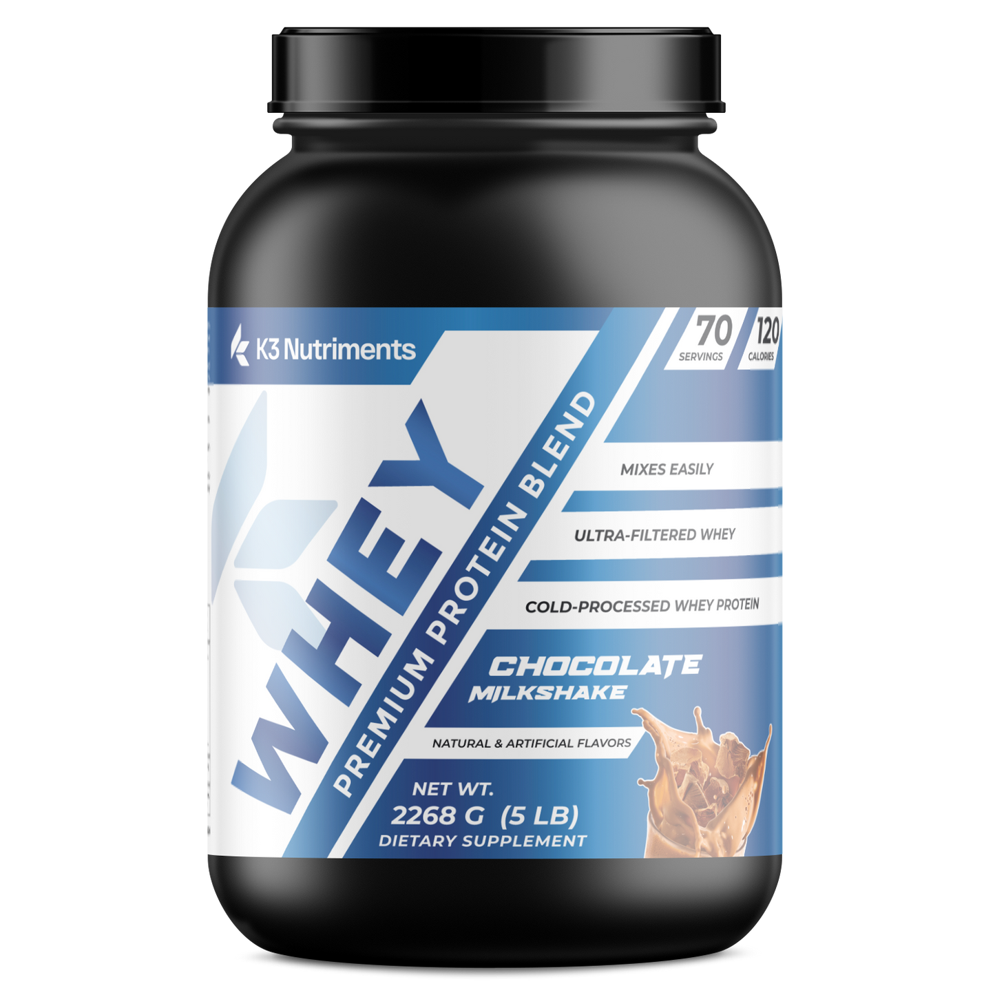 5lb Whey Protein Chocolate (70 servings)