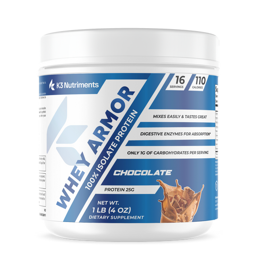 1lb 100% Whey Armor Isolate Protein Chocolate