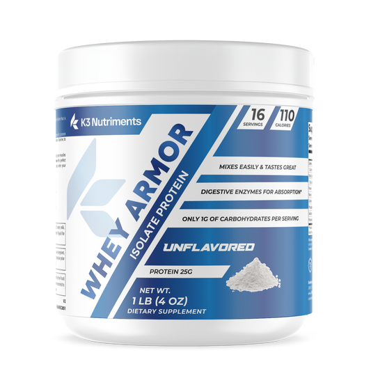 1lb Whey Armor Isolate Protein Unflavored