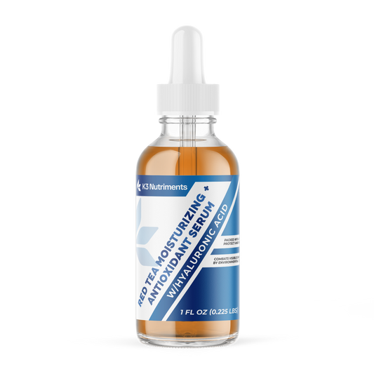 Red Tea Moisturizing + Antioxidant Serum w/Hyaluronic Acid, USA Made