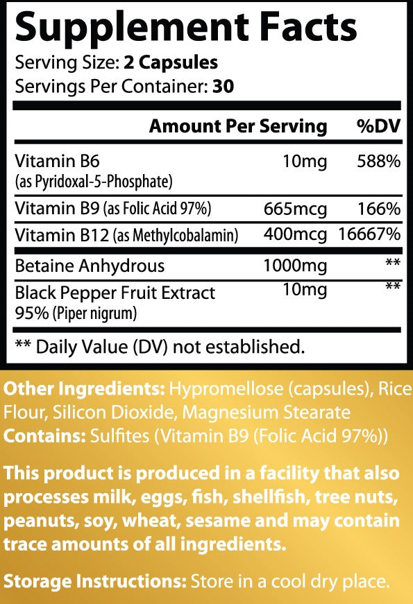 TMG Supplement + (Methyl Donor, Liver Health, & Anti-aging) & 100% Reorder Rate