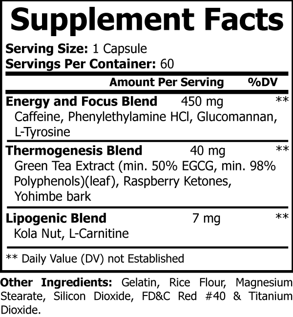 Oxy-Burn (powerful combination)(60 day supply)