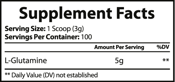 L-Glutamine (increases muscle growth) (60-day supply)