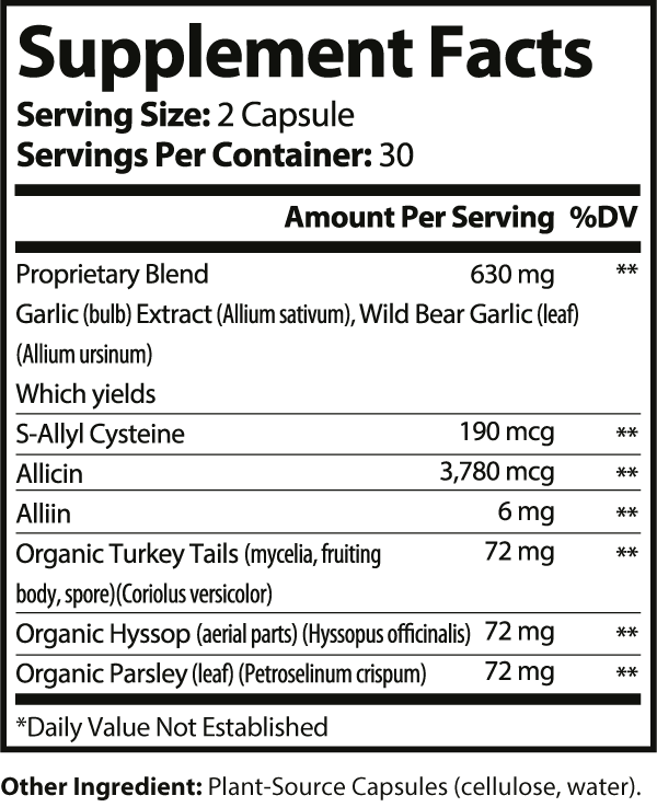 Allicin Complex Formula - OrganoSulfur (Garlic) 100% reorder rate!