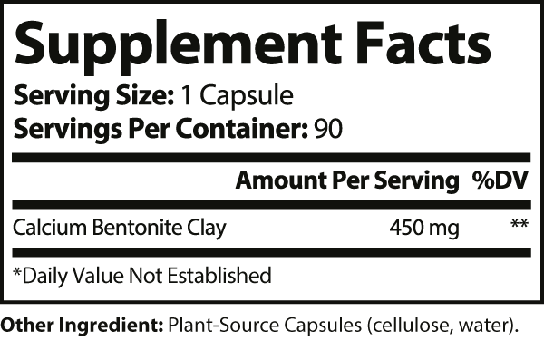 Bentonite Clay Detox Plus (90 day supply)