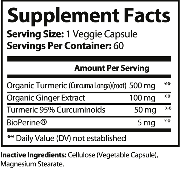 Turmeric w/Ginger (60 day supply)