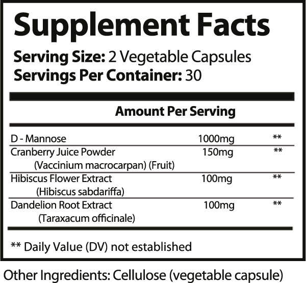 D-Mannose Vitamins (UTI prevention)