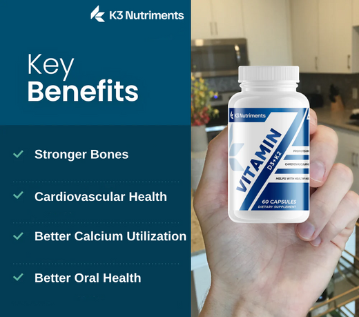 How Vitamin D3 and K2 Synergize to Enhance Bone Health