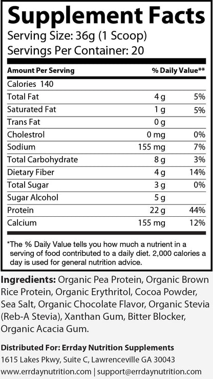 1.5lb Pure Vegan Protein Rich Chocolate