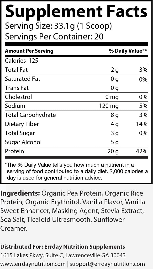 1.5lb Pure Vegan Protein Vanilla