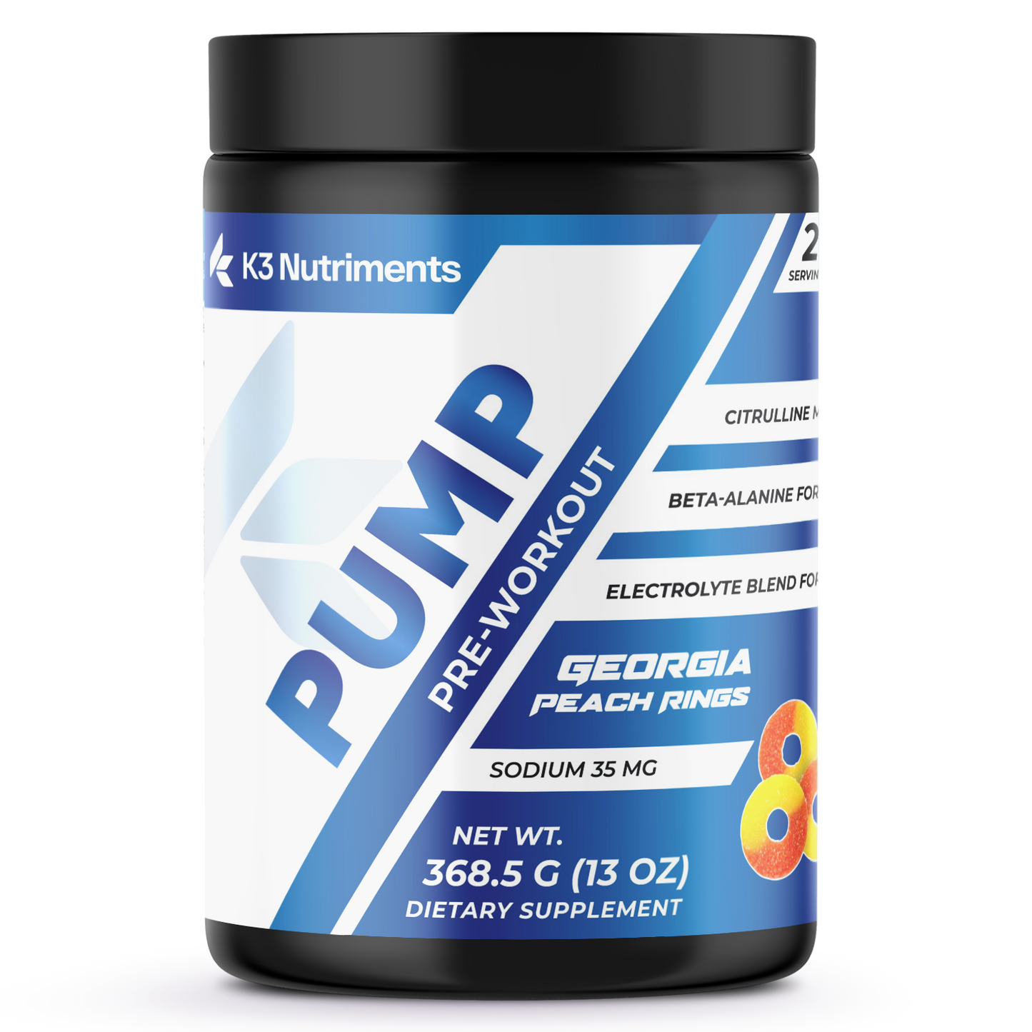 Pump Pre - Workout Georgia Peach Rings 312g