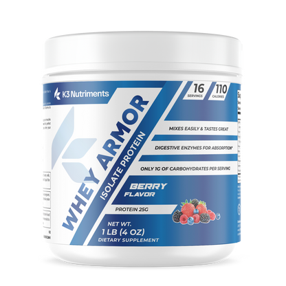 1lb Whey Armor Isolate Protein Berry