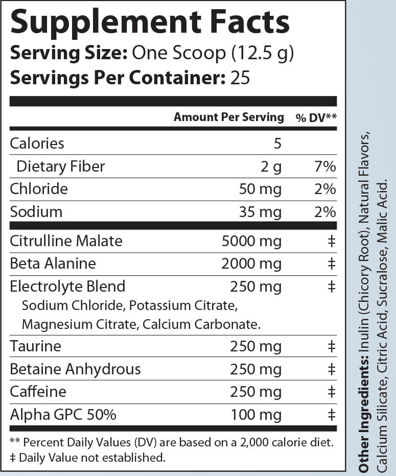 Pump Pre - Workout Citrus Blast w/ Natural Flavor