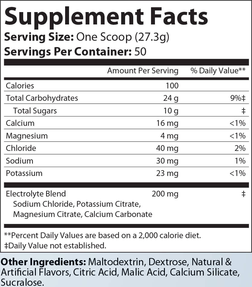 Recovery Carb + Electrolyte Summer Punch