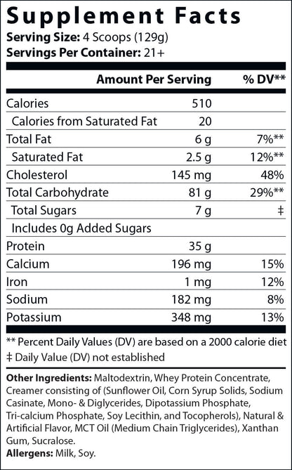 6lb Bulk Up! Mass Gainer Vanilla Milkshake