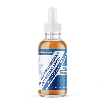 Red Tea Moisturizing + Antioxidant Serum w/Hyaluronic Acid, USA Made