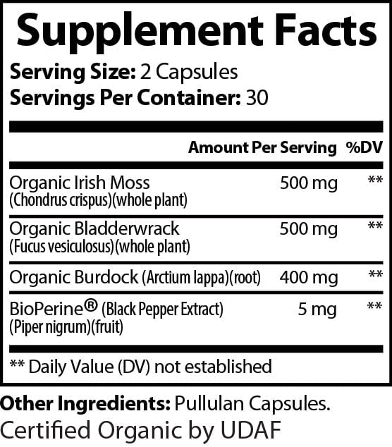 Sea Moss (Organic) - 92 vitamins & minerals